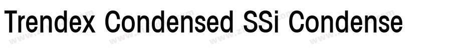 Trendex Condensed SSi Condensed字体转换